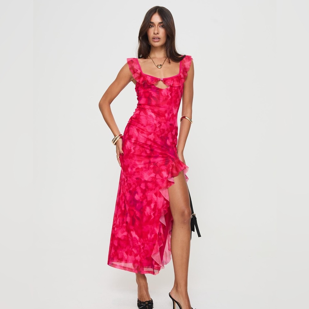 NWT Princess Polly Ceri Maxi Dress in Pink size 0